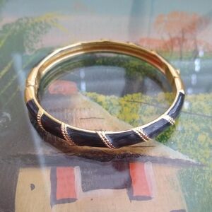 Charming Charlie Grey and Gold Bracelet